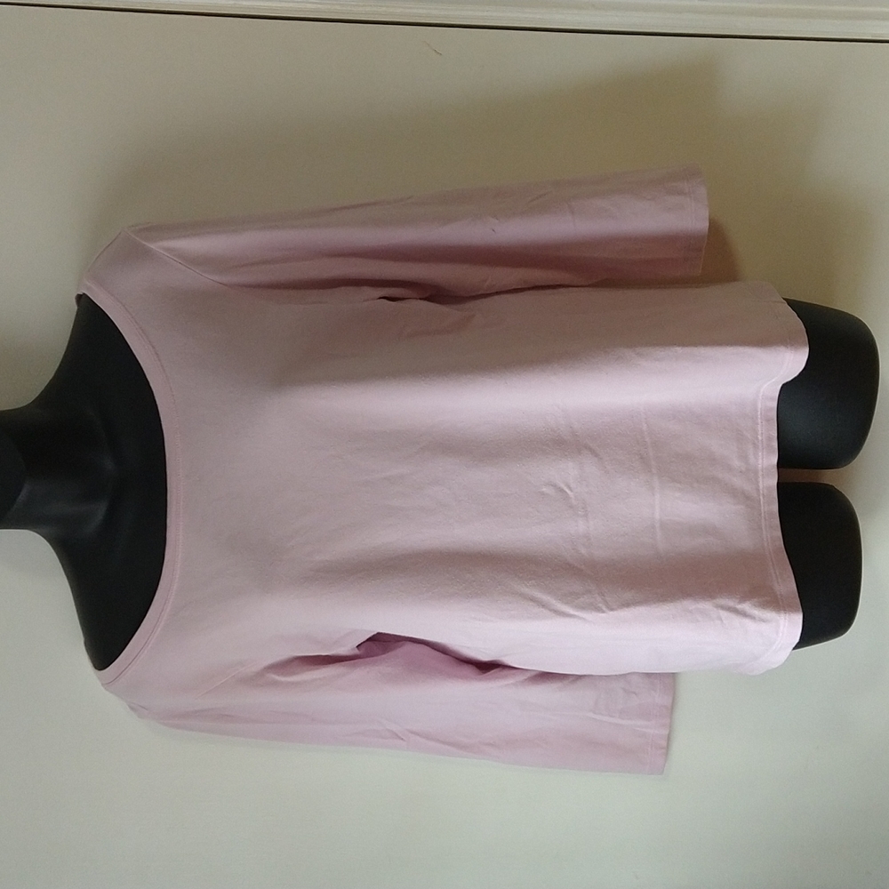 NWOT Eileen Fisher Light Lavender Scoopneck Tee shirt Top